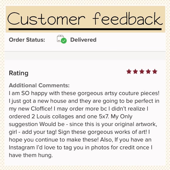 Positivity Theme Handmade 8x10 Fashion Collage - Picture 10 of 12